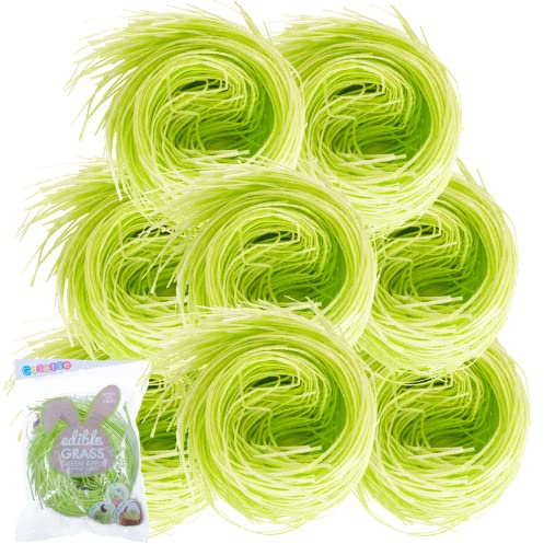 Galerie Green Edible Grass, for Cake Decorating and Easter Baskets (8 Pack)