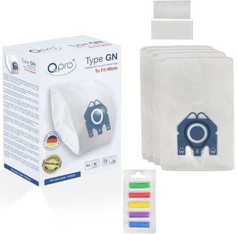 Qpro premium OEM quality made In Germany dust bags Compatible With Miele hoover bags Complete C2 Complete C3 Classic C1, S8, S5, S2 GN Type vacuum cleaners & Rainbow Vacuum Cleaner Bag Air Fresheners