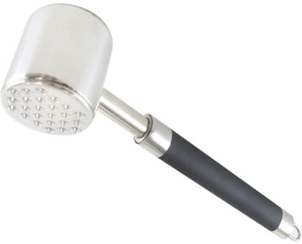BE-TOOL Robuster Fleischklopferhammer, Edelstahl Fleischklopferhammer und Flachhammer für Steak, Huhn, Geflügel, Rindfleisch, Langlebiges Fleischklopferwerkzeug