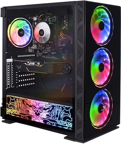 Veno Scorp Gaming PC - AMD Ryzen 5 5500 Processor, Nvidia RTX 5050 8GB Graphics Card, 16GB 3200MHz Ram, 1TB HDD & 512GB NVMeSSD, 500W PSU, Windows 11, WiFi, Neonzilla RGB.