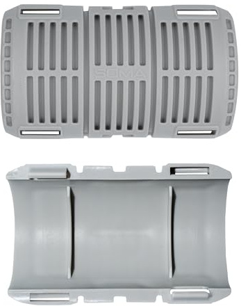 Raccord de tuyau ondulé M40 - Manchon - 4 demi-cosses (pour 2 raccords) - Résistant aux chocs - Antistatique - Sans halogène - Résistant aux températures de -20 °C à +80 °C
