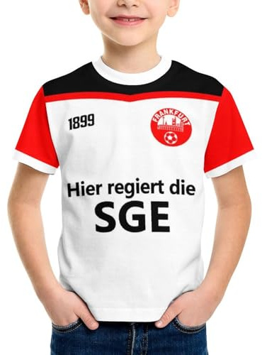 Generisch Fußball Trikot Kinder, Personalisiert Fussball Trikot Kinder mit Eigenem Namen Nummer Logo, Fußballtrikot für Jungen Männer,Fussball Geschenke Jungen,100% Polyester, Atmungsaktiv
