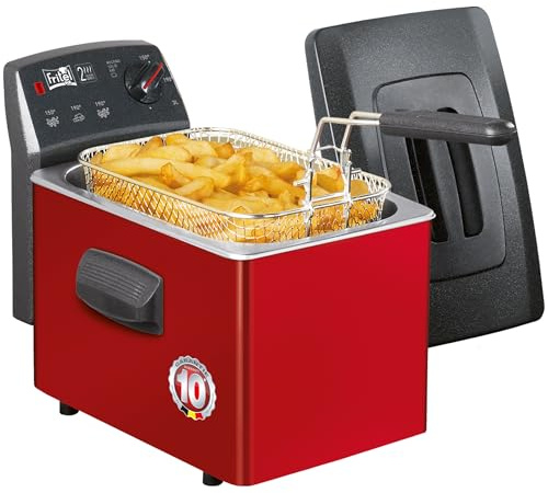 Fritel Turbo SF 4153 Freidora/Freidora - 3L-2200W - 2 a 4 personas - Tapa de plástico (rojo)