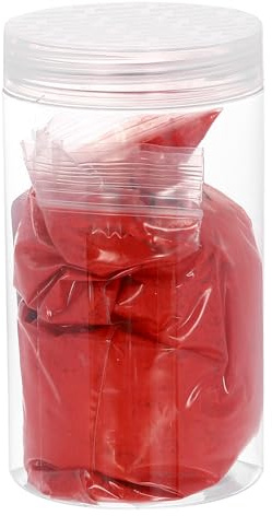 sourcing map Pigmento de óxido de hierro en polvo para hormigón, malla 325, 200 g, pigmento de lechada de óxido de hierro para pintura de azulejos pastel, cemento, cemento, rojo tomate