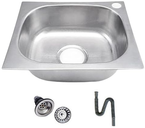 Cucina Acciaio Inox Lavello Serbatoi Singoli Lavabo Lavastoviglie Balcone Piscina Quadrato Bacino da bagno Vasca singola Lavastoviglie Lavastov