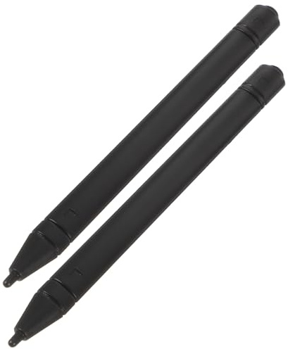 KONTONTY Penna Digitale per Tablet Lcd 2 Pezzi Nero in Plastica per Creazione Artistica e Editing, Compatibile per Disegno e Funzione Cursore