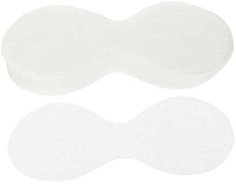 Healvian 200 Stück Baumwolle Dünne Einweg Augenpads Weiche Atmungsaktive Feuchtigkeitsmaske für Empfindliche Haut Hautfreundliche Augenpflege Pads für DIY Gesichtspflege