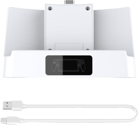 Charging Base with USB C for Game Game Console Handheld Charging Dock Stand Station Accessories Console