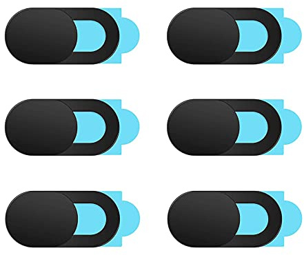 Nothers Cubierta para Cámara Web,6 Piezas Webcam Cover Deslizantes UltraFinas para Cámara Web para Computadora Portátil,iPad, MacBook,PC,Accesorios para Teléfonos Celulares