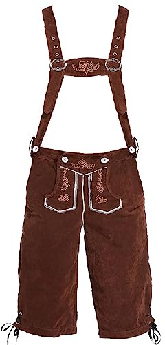 Lederhose Herren Tracht, Halloween Oktoberfest Herren Outfit, Lederhose Trachtenhose Männer, Trachtenlederhosen 70er 90er Jahre Outfit Bekleidung Männer, Kurz Lederhosen Oktoberfest
