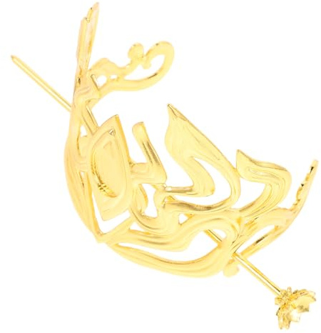 Veemoon Hanfu Haarnadel Duttkrone Metall Haarschmuck Vintage Haarstab Herren Chinesische Haarkrone Golden Für Duttfrisuren Und Hanfu Trachten