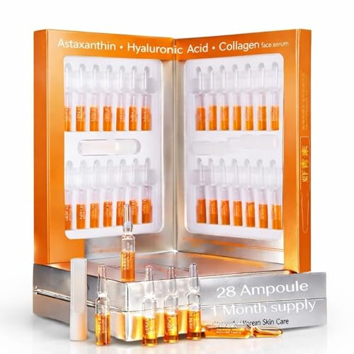 Astaxanthin Face Serum Ampoules 56ml, 28 Day Pack