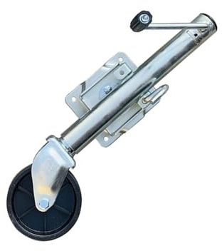 WUHGI Gato de Remolque Marino Giratorio de Alta Resistencia - Gato de Remolque para Barco con Rueda, Rueda de Soporte de Remolque Plegable giratoria, Ruedas de Remolque de 15 cm, elevación de 25