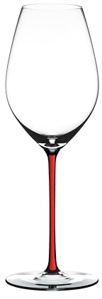 Riedel 4900/28R Fatto A Mano Champagne Wine Glass, Red Stem, Crystal