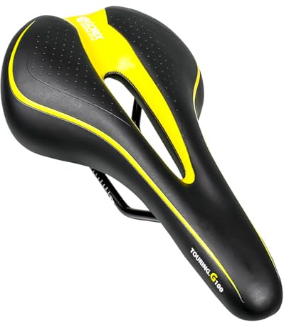 GORIX Fahrradsattel Sitz Bequemes Kissen mit Rail Mountain Road Fahrrad für Männer und Frauen (GX-C19)