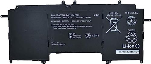 VGP-BPS41 BPS41 Ersatz Laptop Akku für Sony Vaio Flip 13 SVF13N SVF13N13CXB SVF13N18SCB SVF13N17SCB SVF13NA1PT(11.25 V 36wh 3140 mAh)