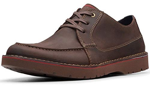 Clarks Men's Vargo Vibe Derbys, Brown Dark Brown Lea Dark Brown Lea, 9 UK
