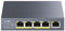 Cudy GS1005P Switch Ethernet Gigabit 5 Porte Poe+ 60W, 4 Porte 10/100/1000Mbps Poe+, Switch Unmanaged, No Alimentazione Aggiuntiva, 802.3af/at