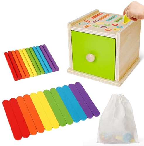 LURICO Montessori Spielzeug ab 1 Jahr,Farbe Sortierspiel Steckspiel Kinderspielzeug,Montessori Spielzeug ab 1 2 3 Jahre,Kleinkind Spielzeug Sensorik Spielzeug Baby Motorikspielzeug ab 1 Jahr