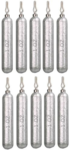 Reaction Tackle- Lead Drop Shot Weights - dropshot sinkers, 1 oz, 10pk