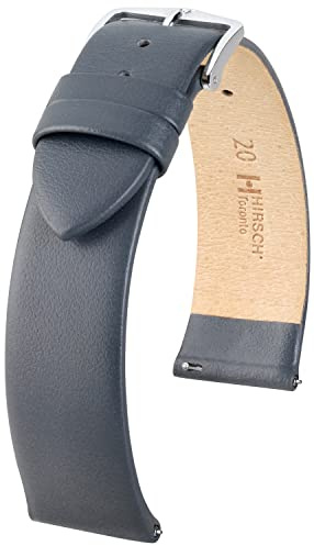 HIRSCH Toronto Uhrenarmband - Uhrband aus italienischem Leder für Damen- & Herren-Uhren - mit Werkzeug
