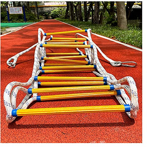 ZXCVBAS Rope Ladder,Safety Rope Ladder,Emergency Ladders,Fire Escape Rope Ladder, Fire-Proof Rescue Ladder, Fire Escape Ladder for Emergencies, for Quick Use in Fire,30m/98.42ft