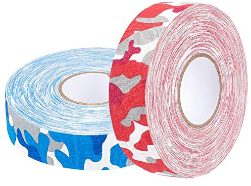 GORGECRAFT 2 Styles 27 Yards Hockey Stick Tape Camo Grip Tape Eishockey StickTape Badminton Griffband Selbstklebendes Klebeband Für Hockey Squashschläger Bike Grip Lenkerband Cover(Camouflage)