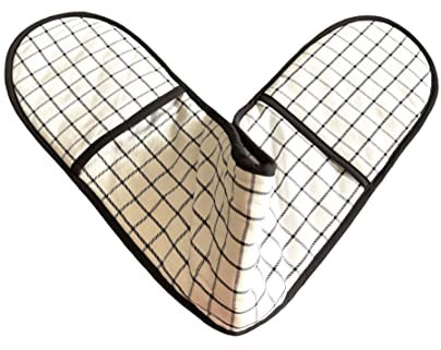 Echespirit Guanti da Forno doppio 4 colori 100% Cotone |Guanti Doppi da Forno |Guanti da Forno Doppi Resistenti al Calore - |Dimensioni: 18 x 90 cm |Perfetti per l'uso in Forno (Nero)