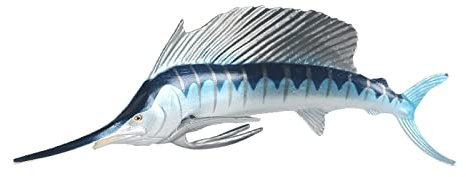 Milageto Jouet modèle d'animal Marin réaliste, modèle de Jeu de Poisson Party Favors Collection de Figurines de Poisson Jouet d'apprentissage éducatif pour, Espadon