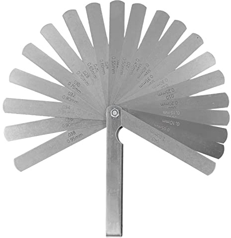 Spessimetro in acciaio inox, intervallo 0.05-1 mm, per meccanica, falegnameria, controllo distanze, precisione