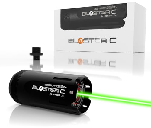 ACETECH Tracer Blaster C Einheit für Airsoft-Spiel, MuzzleFlash, mit Gewinde M14 CCW oder M11 CW, anwendbar auf grüne Tracer-Kugeln