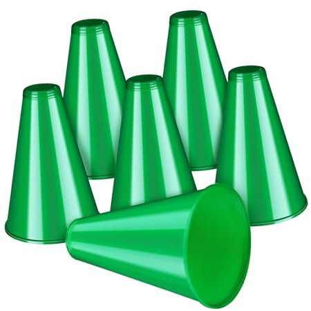 Amosfun Handhaben 6 STK Megaphone Jubeln Jubelndes Megafon Cheerleader-megaphon Kleines Megaphon Cheer-megaphon Mit Griff Megaphon Mit Mikrofon Geschenk Plastik Kind Spielzeug Armbänder