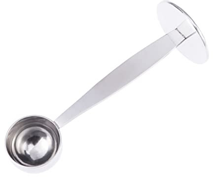 Cabilock 10g Cuchara Medidora De Café y Prensador Acero Inoxidable Para Espresso y Té