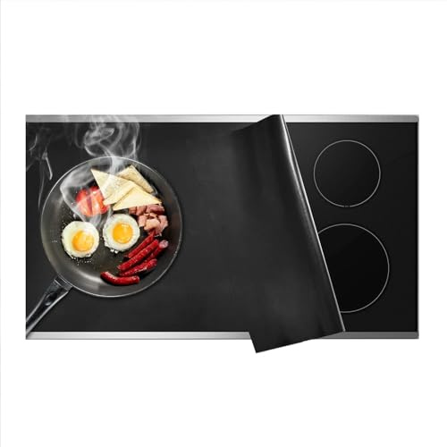 Sonhomay Induction Hob Cover Silicone Induction Hob Protector Mat (Magnetic) Cooktop Scratch Protector Heat Resistant Stove Cover Multifunctional Silicone Mat