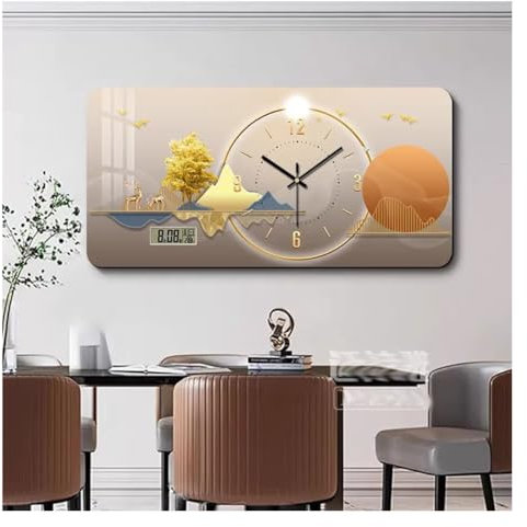 Coffret À Couvercle De Boîte À Fusibles Moderne, Couvercle De Boîte De Disjoncteur Tableau Décoratif De Compteur Électrique Avec Horloge Couvercle De Panneau De Distribution Caché Mural(#10,115x60cm)