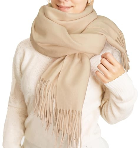 ehsbuy Regalos de Cumpleaños para Mujeres Bufanda de Invierno de Cachemira para Mujeres Bufandas Grandes Suaves y Calientes Bufandas de Pashmina y Envolturas para la Noche de Bodas de Navidad