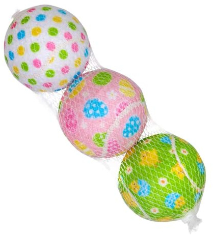 Nobby Ostern Tennisball Ø 6,5 cm, 3er Netz