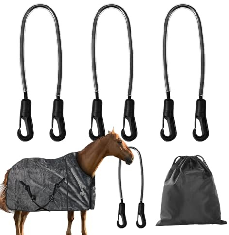 Elastisch Beinschnüre - Pferdedecken-Bauchschwanzgurte, Pferdedecke Beine Riemen | Einstellbare elastische Beingurte für Pferdedecke - Bequemer Tierblech -Fixgürtel für Outdoor, Zuhause, Zoo