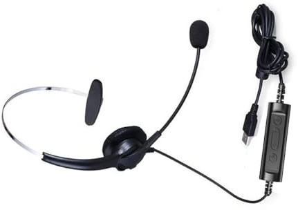 TQUXNGA Cuffia telefonica con filo con microfono Call Center Telefono Noise Cancelling Telefono fisso Leggero USB Call Center