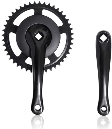 Javoryxh Multifunktions-44T Fahrradkurbelgarnitur 44T Singlespeed Kurbelgarnitur Kettenblattset Einfache Installation Zur Verbesserung Ihres Fahrraderlebnisses Fahrradkurbelarm