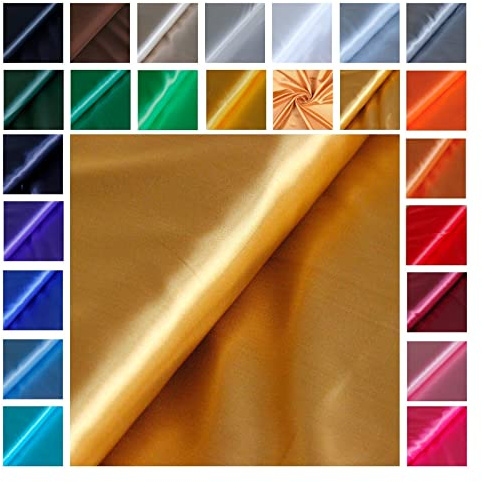 Satin Glänzend - Futterstoff -glänzender Dekostoff - Polyester Seide - günstiger Futterstoff - Faschingsseide - 100% Polyester *Ab 100cm x 145 cm, Farbe: 093 kupfer