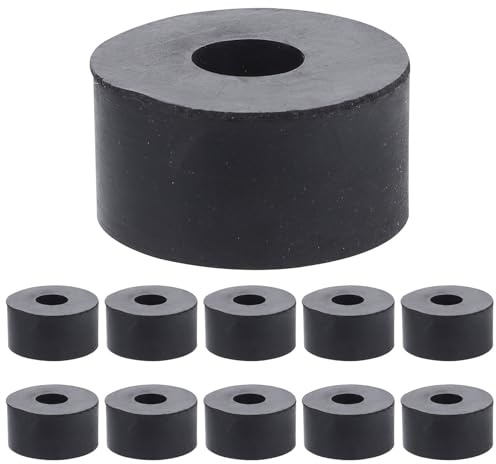 SHINEOFI Rondelle in Gomma Antivibranti Piatte Diametro 30 Mm Spessore 15 Mm Foro, Set da 15 Pezzi per Montaggio Industriale e Riparazioni Elettrodomestici, Distanziatori Antivibrazione