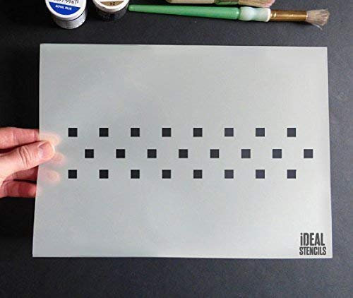 Ideal Stencils Skandinavisch Bordüre Schablone - Wiederholung Dekorativ Bordüre Schablone - Wiederverwendbar - Kunst Handwerk Dekor - semi-transparent Schablone, M/A3 See Images