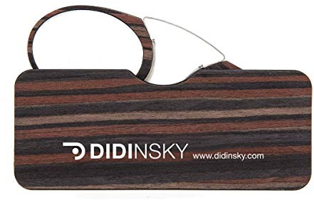 DIDINSKY ORSAY Lesebrille ohne Bügel | Leichter Kunststoffrahmen | Ultraleicht 6g | Doppelkleber für Smartphone | Retro Vintage Design | 5 Stärken +1.0 bis +3.0