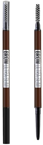 Maybelline New York, Lápiz cejas automático Express Brow Ultra Slim, Tono 03 Warm Brown