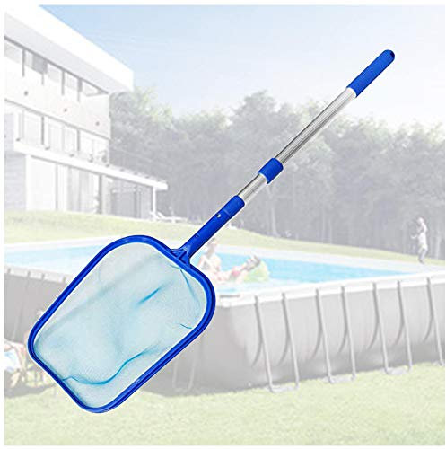 Pool Kescher, Swimming Pool Skimmer Netz, Mit Alu Teleskopstange Schwimmbad Blatt Skimmer Netz Laubkescher Mit Kescher-Aufsatz Oberflächenkescher