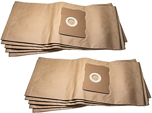 vhbw 10 Sac filtrants compatible avec Protool Festool VCP 321 E-L | dispositif d'aspiration, papier, 66,2cm x 29,6cm, couleur sable