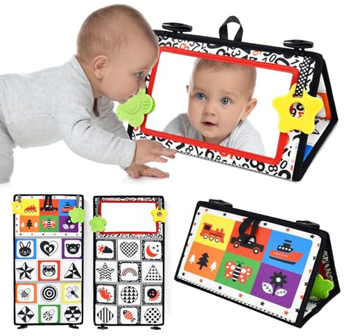 Dr.Rapeti Faltbares Baby-Spiegelspielzeug, Kinderspiegel Spielzeug