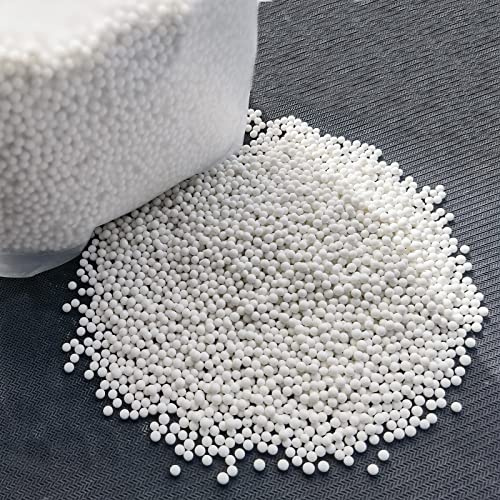 Tonmp 5 LBS 1/5 (3 mm) Round Ceramic Media for Rock Tumbling – 5 lb Ceramic Pellets, Tumbling Media for Stone Polisher, Use with Rock Tumbler Grit, Protects Rocks, Reusable