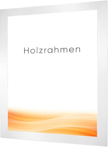 RAWWEST.BIS Bilderrahmen 70x100cm MDF Holz Rahmen Posterrahmen mit Acrylglas Holzrahmen aus Holzplatten für Bilder Poster Fotos Puzzle Plakatrahmen zum Aufhängen & Aufstellen Fotorahmen Weiß